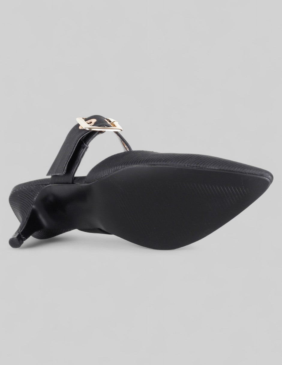 Zapatillas Back en Piel vegana – Negro