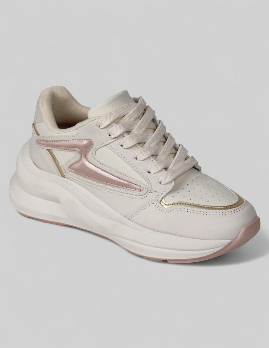 Tenis tipo deportivo  Lady Piel vegana - Rosa