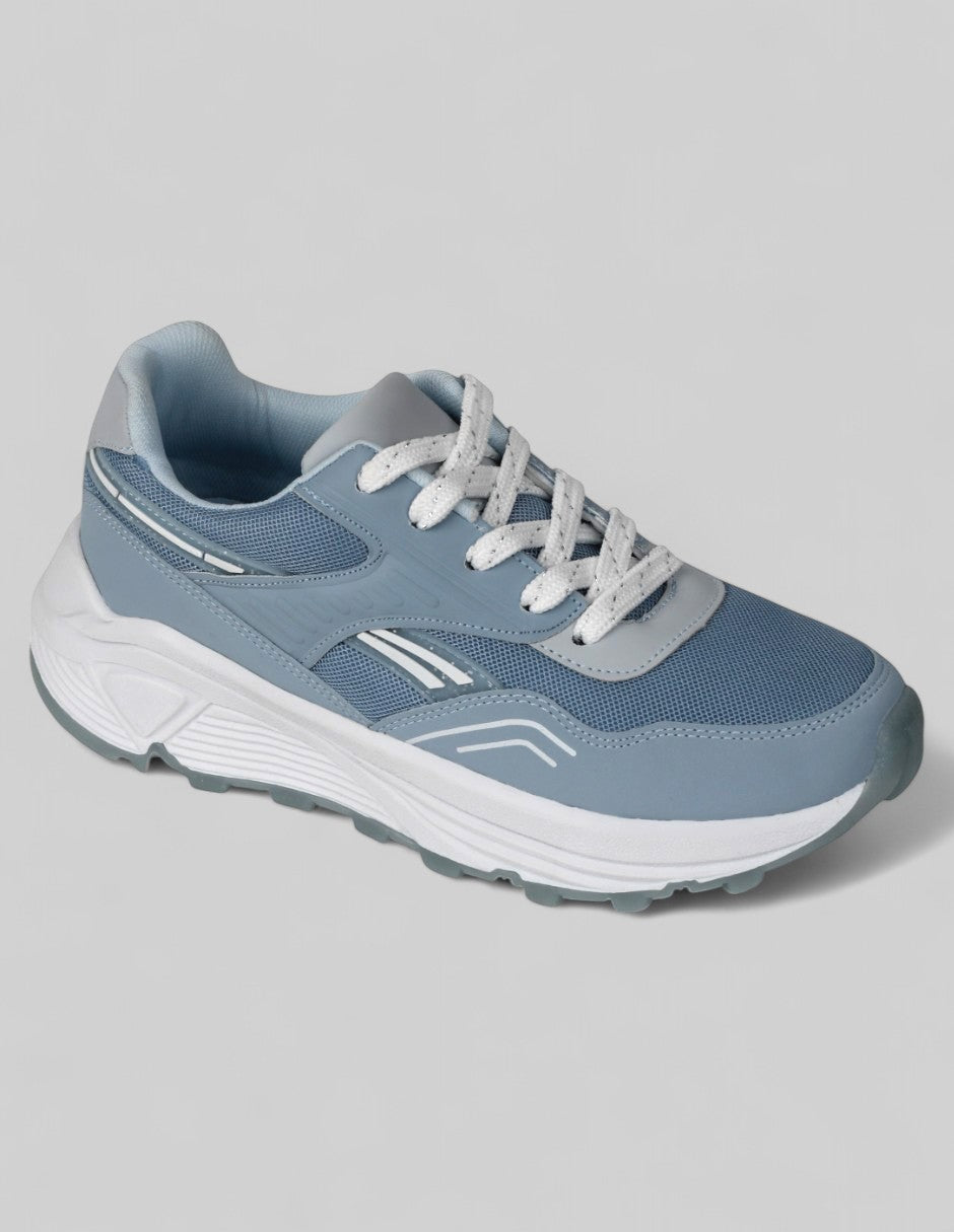 Tenis tipo deportivo  Lady Piel vegana - Azul