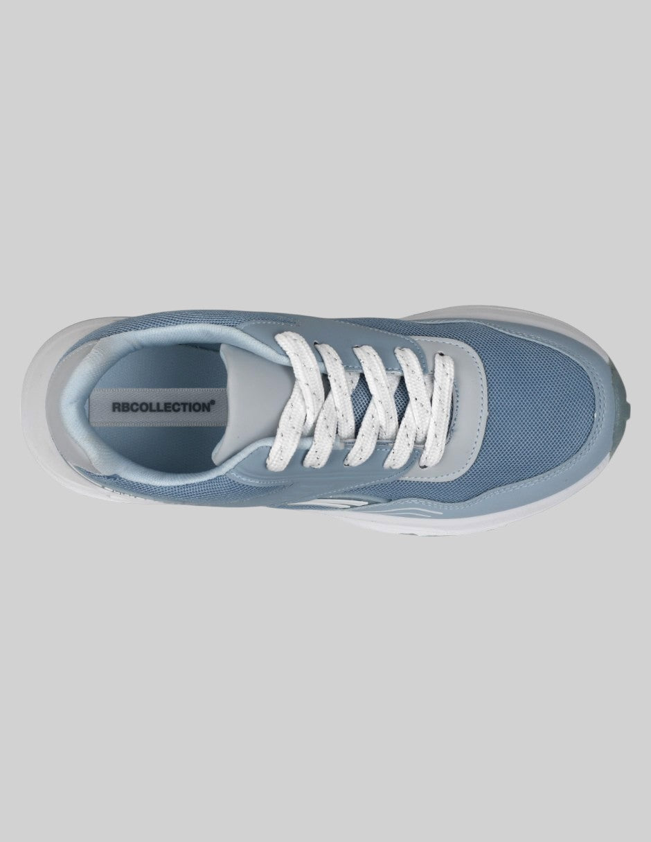 Tenis tipo deportivo  Lady Piel vegana - Azul
