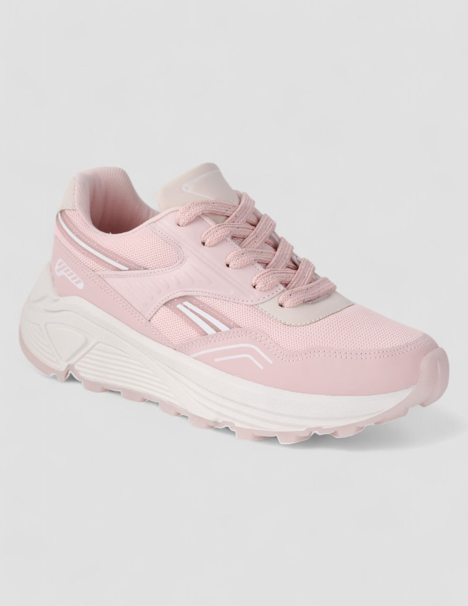 Tenis tipo deportivo  Lady Piel vegana - Rosa