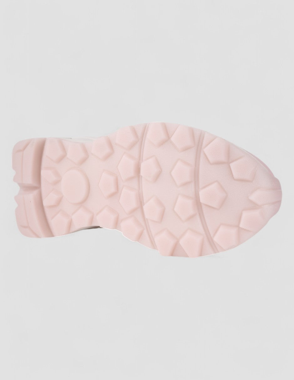 Tenis tipo deportivo  Lady Piel vegana - Rosa