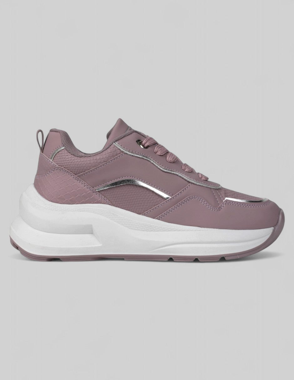 Tenis tipo deportivo Exterior Sintético Color Morado Para Mujer De RBCOLLECTION