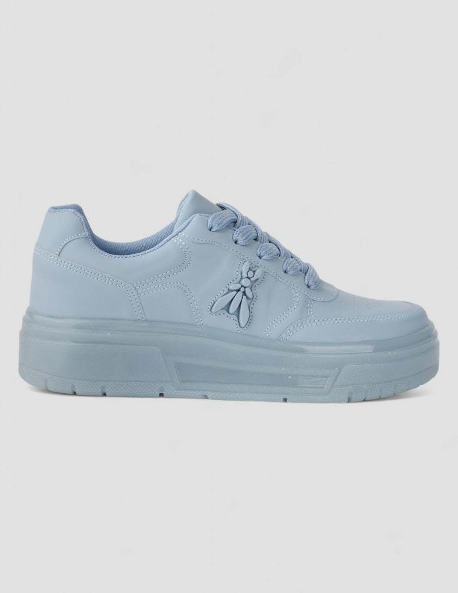 Tenis con cordones Exterior Sintético Color Azul Para Mujer De RBCOLLECTION