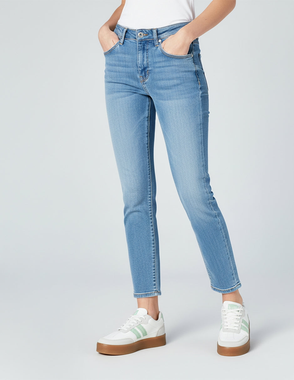 Tenis con cordones Highline en Piel vegana – Beige