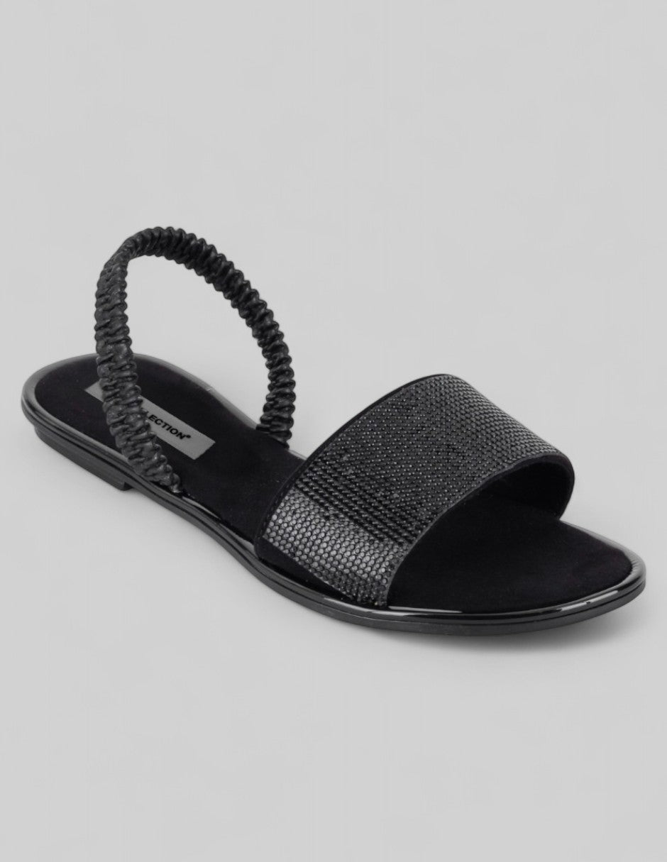 Sandalias de piso Exterior Sintético Color Negro Para Mujer De RBBASICS
