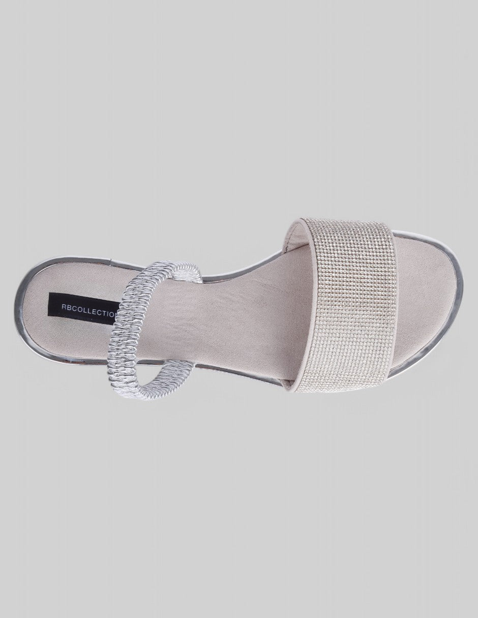 Sandalias de piso Soft en Sintético - Plata