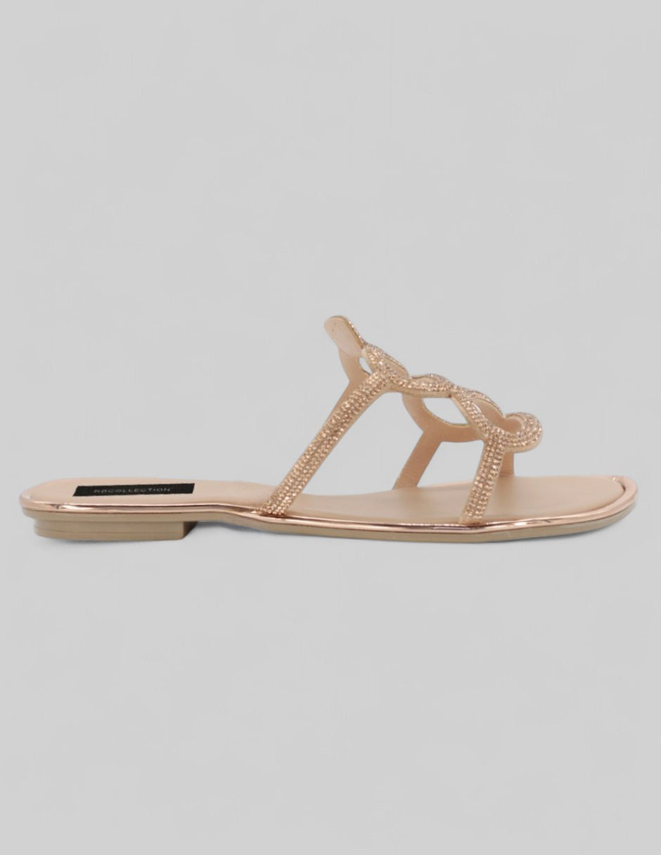 Sandalias de piso Birt en Sintético – Dorado