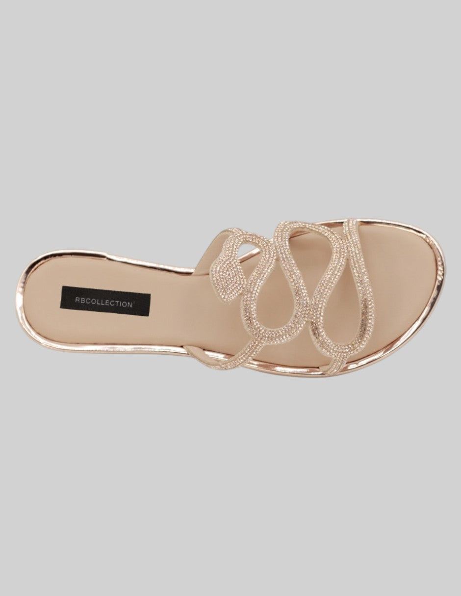 Sandalias de piso Birt en Sintético – Dorado