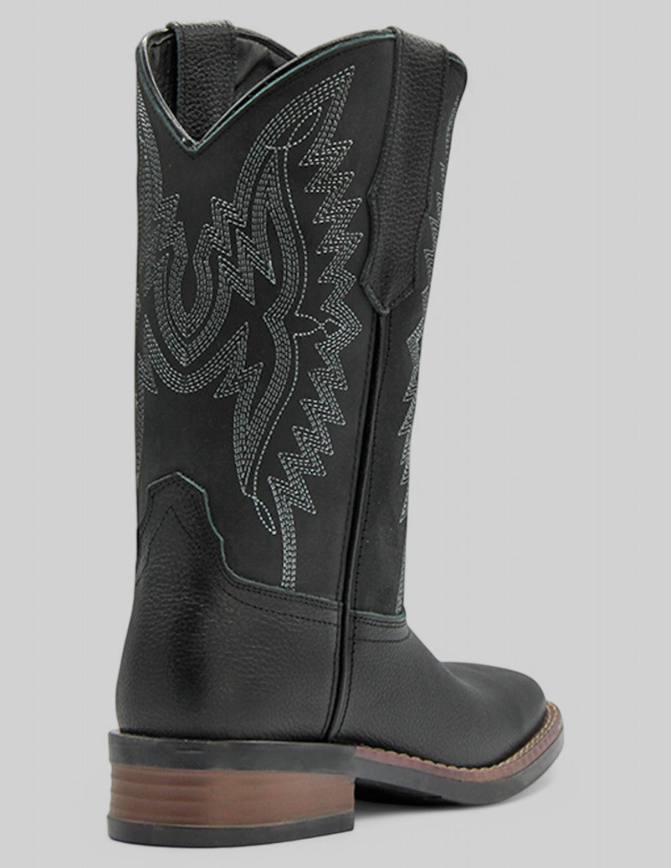 Botas tipo Western Hand Made en Piel – Negro