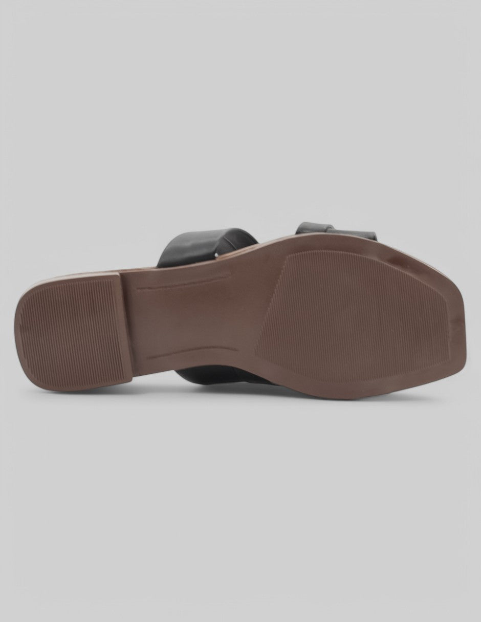 Sandalias de piso Soft en Piel vegana - Negro