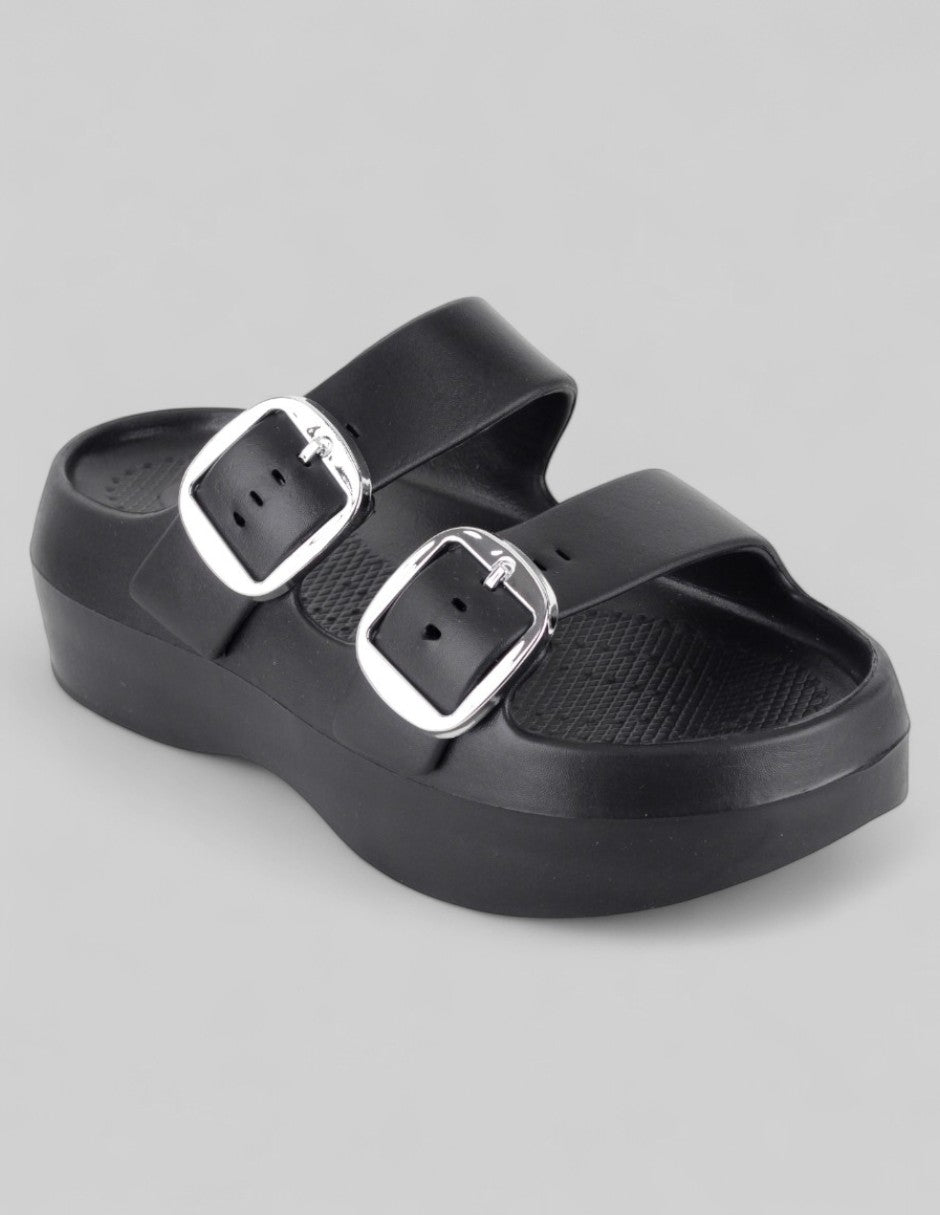 Sandalias con plataforma Exterior Sintético Color Negro Para Mujer De RBCOLLECTION