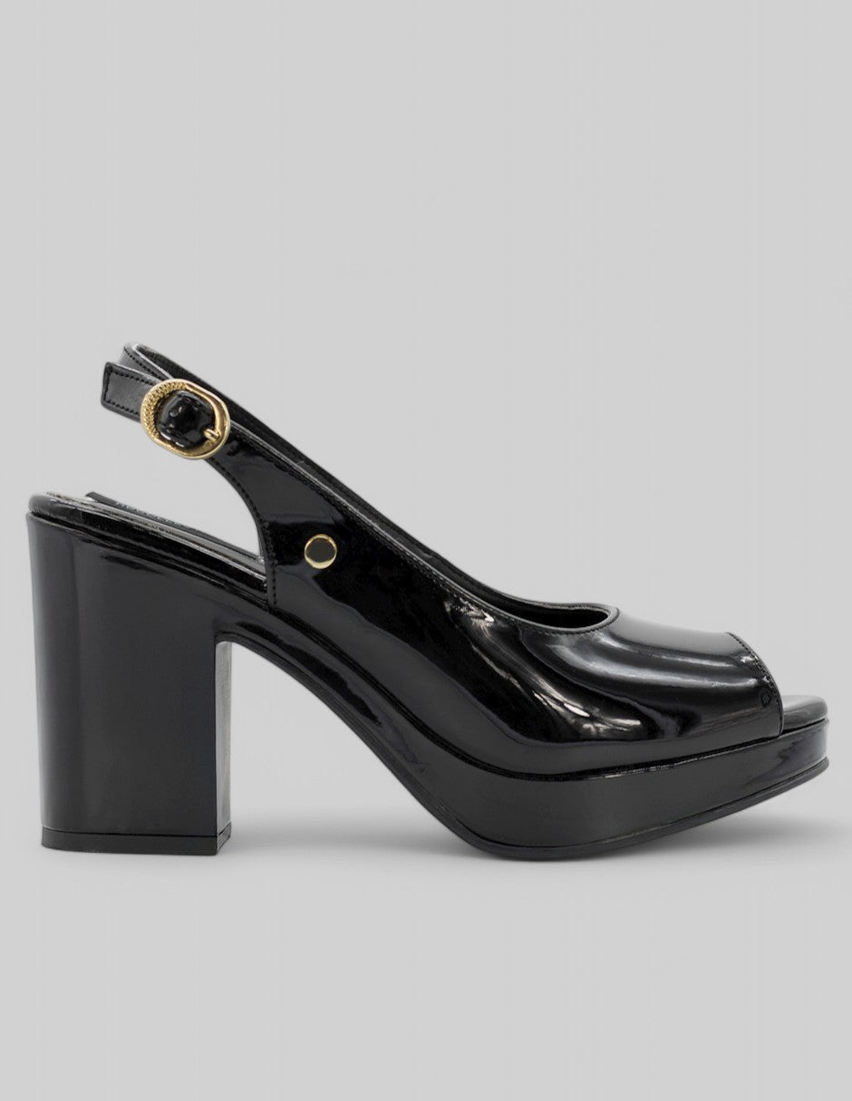 Zapatillas Daily en Charol - Negro