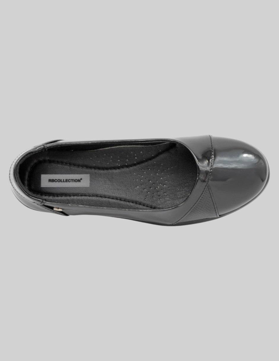 Flats clásicas Darling en Charol – Negro