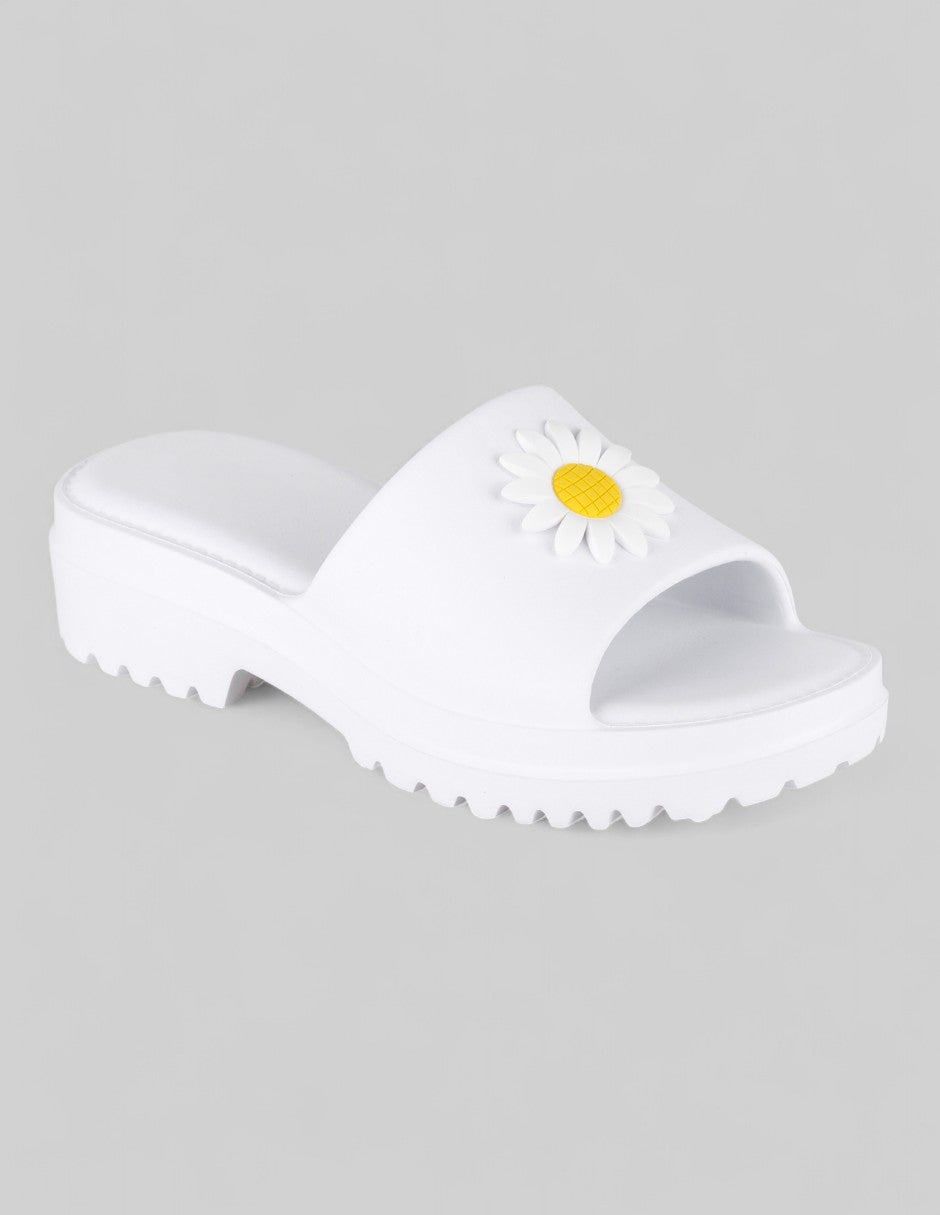 Sandalias clásicas Exterior Sintético Color Blanco Para Mujer De RBBASICS