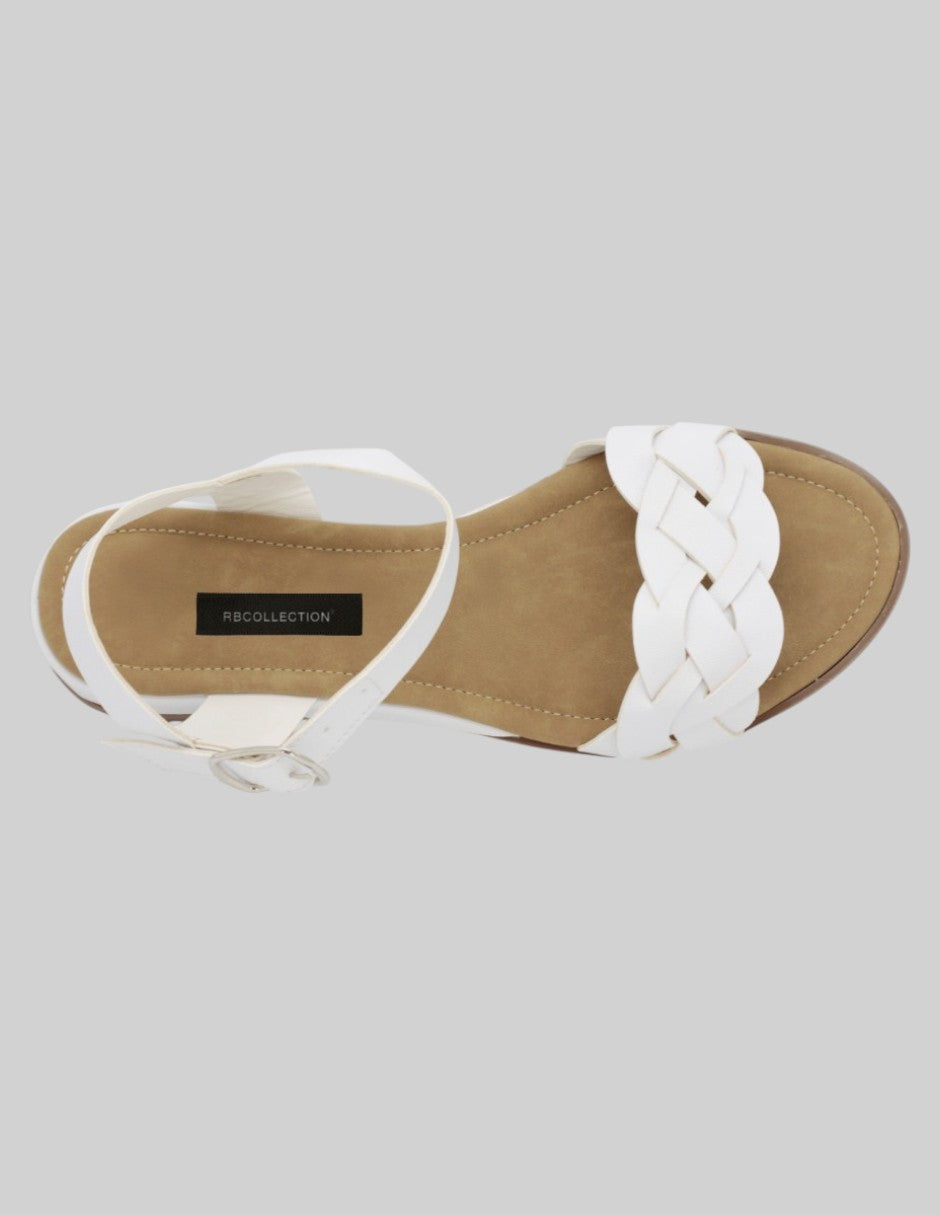 Sandalias de piso Steps en Piel vegana – Blanco