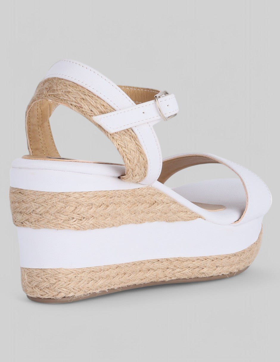 Sandalias con plataforma Classy en Piel vegana - Blanco