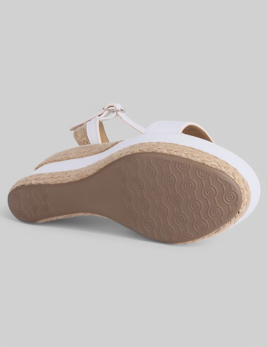 Sandalias con plataforma Classy en Piel vegana - Blanco