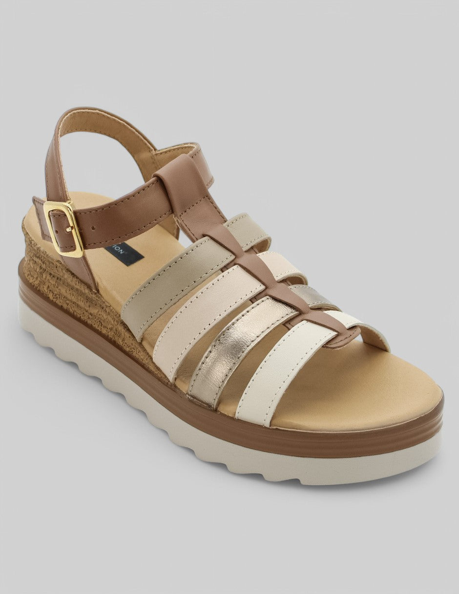 Sandalias con plataforma Exterior Piel Color Multicolor Para Mujer De RBCOLLECTION