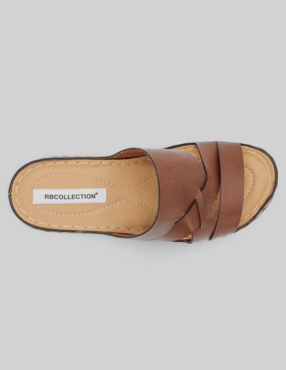 Sandalias con plataforma Pou en Piel vegana - Café