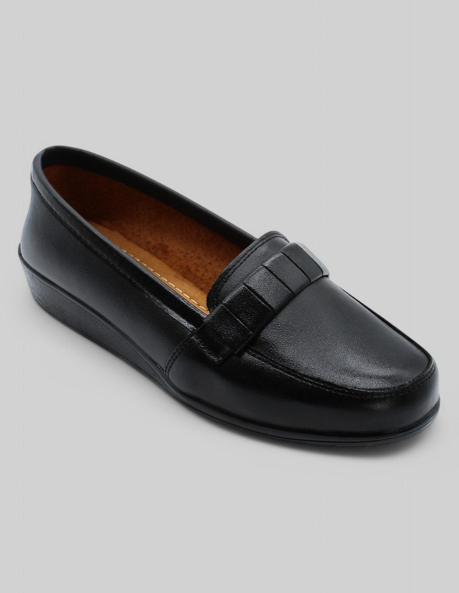 Mocasines Exterior Piel vegana Color Negro Para Mujer De RBCOLLECTION