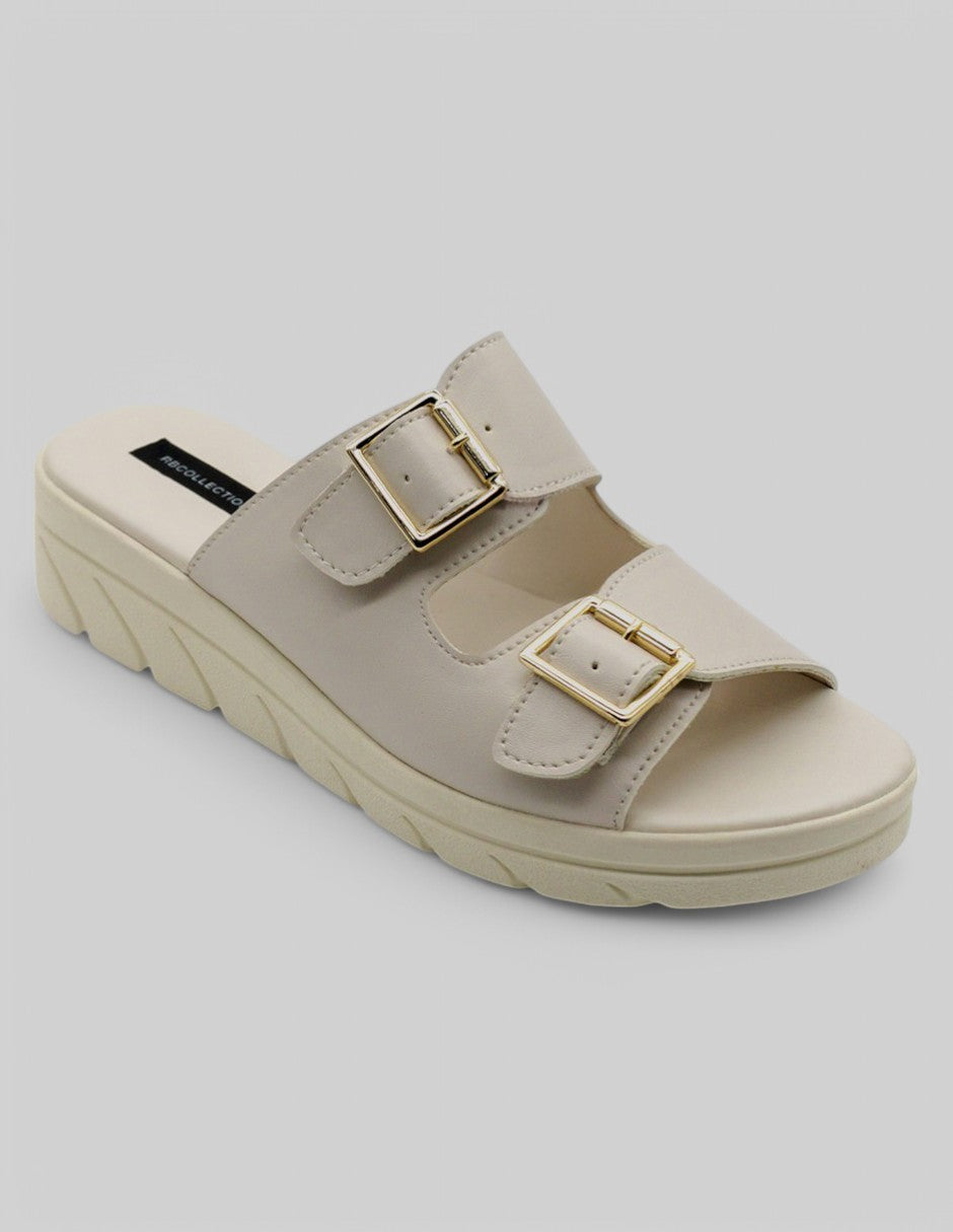 Sandalias con plataforma Exterior Piel vegana Color Blanco Para Mujer De RBCOLLECTION