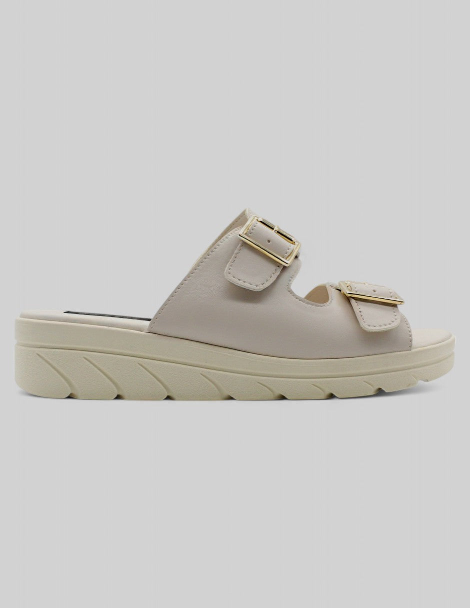 Sandalias con plataforma Birte en Piel vegana - Blanco