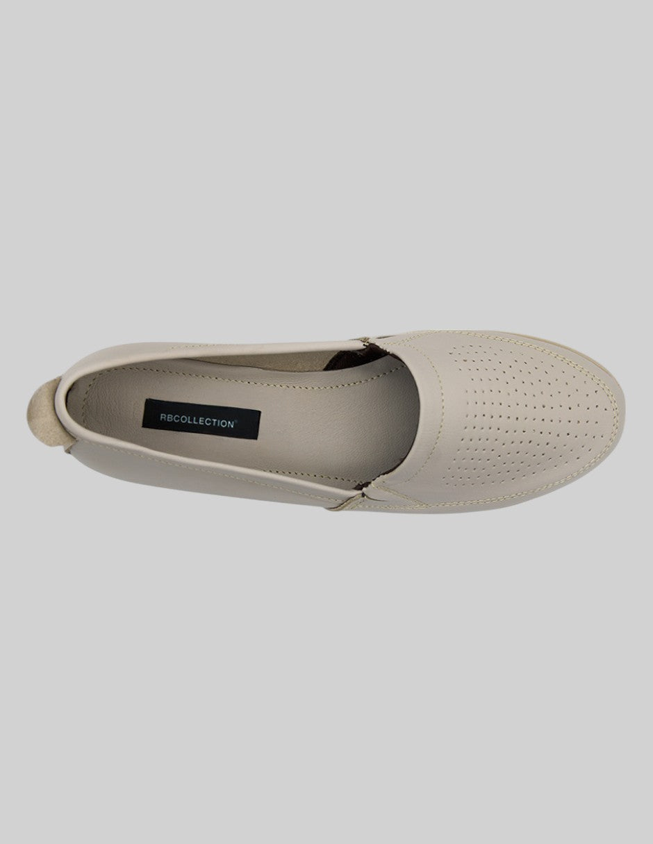 Mocasines Hand Made en Piel – Beige