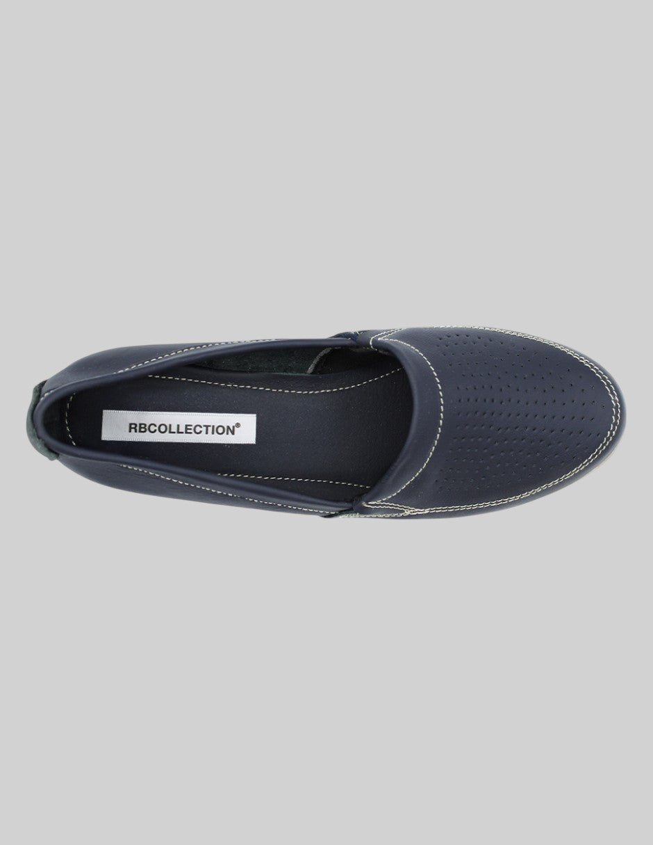 Mocasines Hand Made en Piel – Azul
