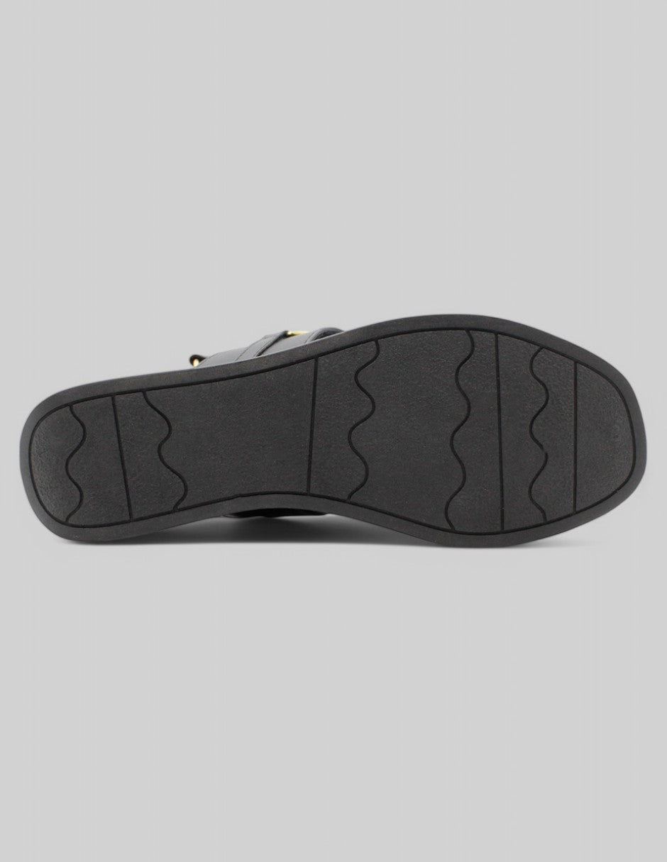 Sandalias con plataforma Yuri en Piel vegana - Negro