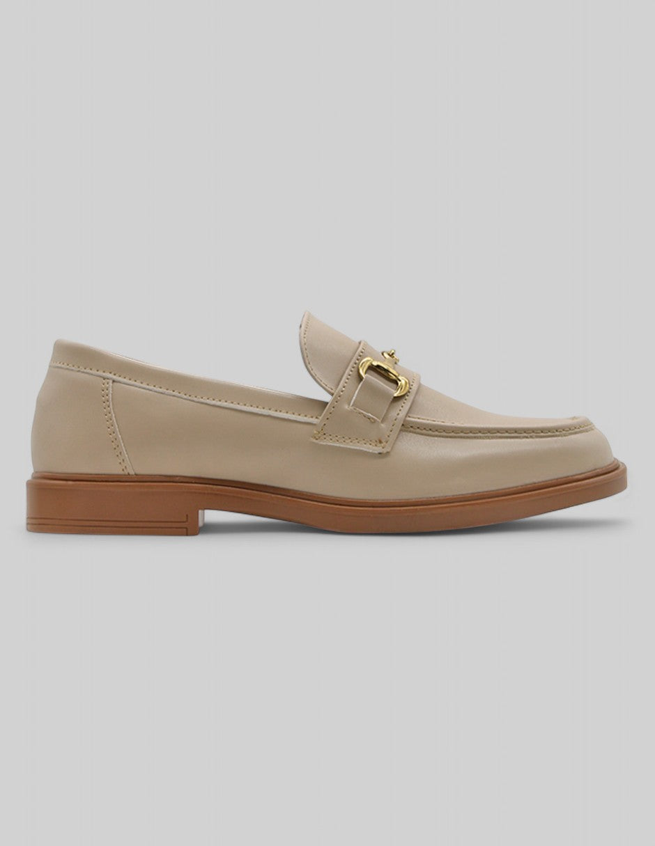 Mocasines Minna en Piel vegana – Beige