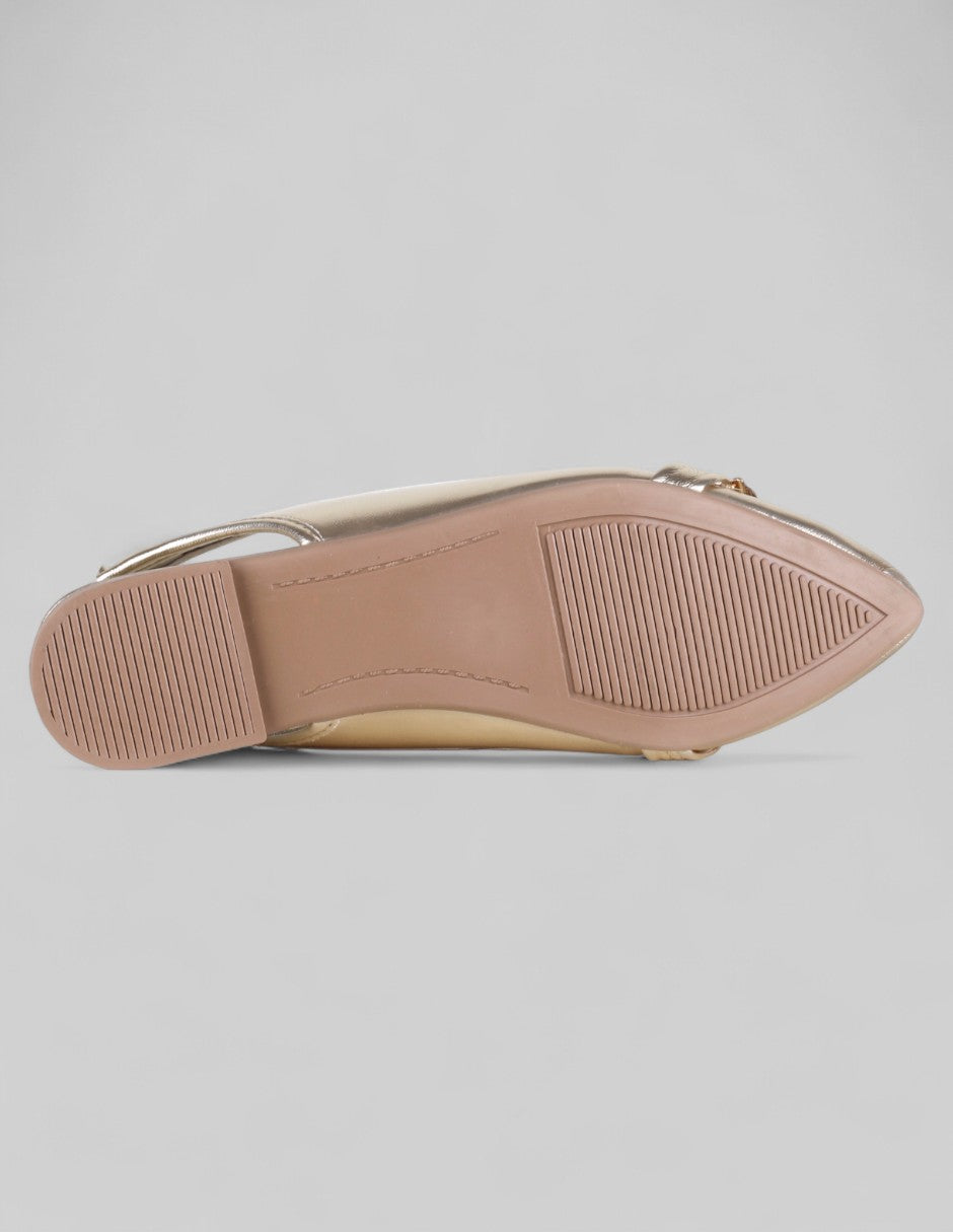 Flats puntales onne en Sintético – Dorado