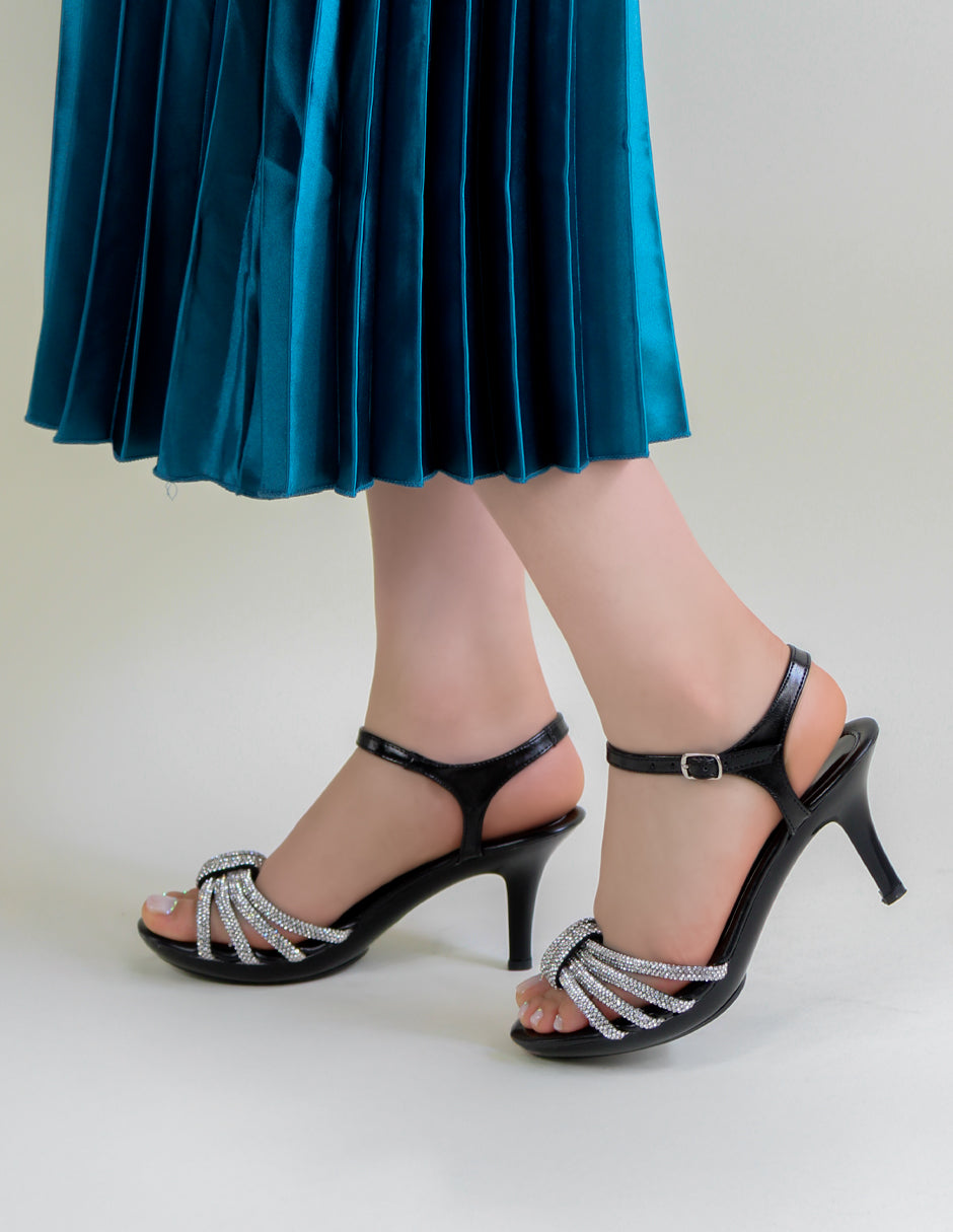Sandalia con tacón Lady en Sintético - Negro