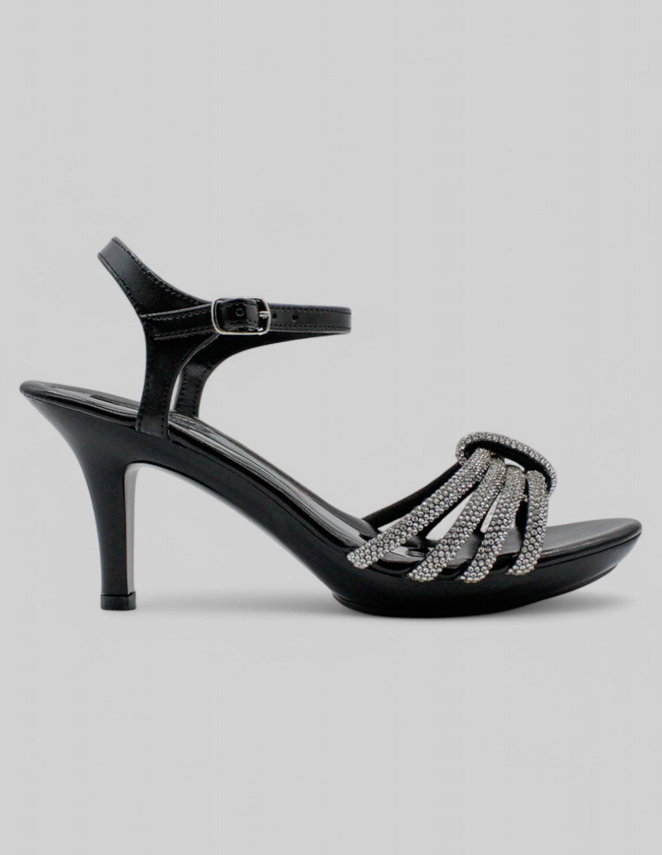 Sandalia con tacón Lady en Sintético - Negro