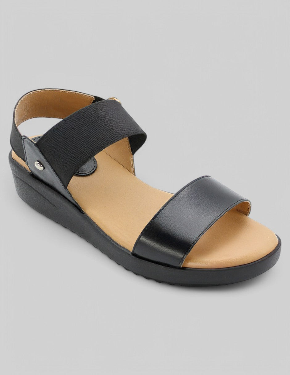 Sandalias con plataforma Exterior Piel Color Negro Para Mujer De RBCOLLECTION