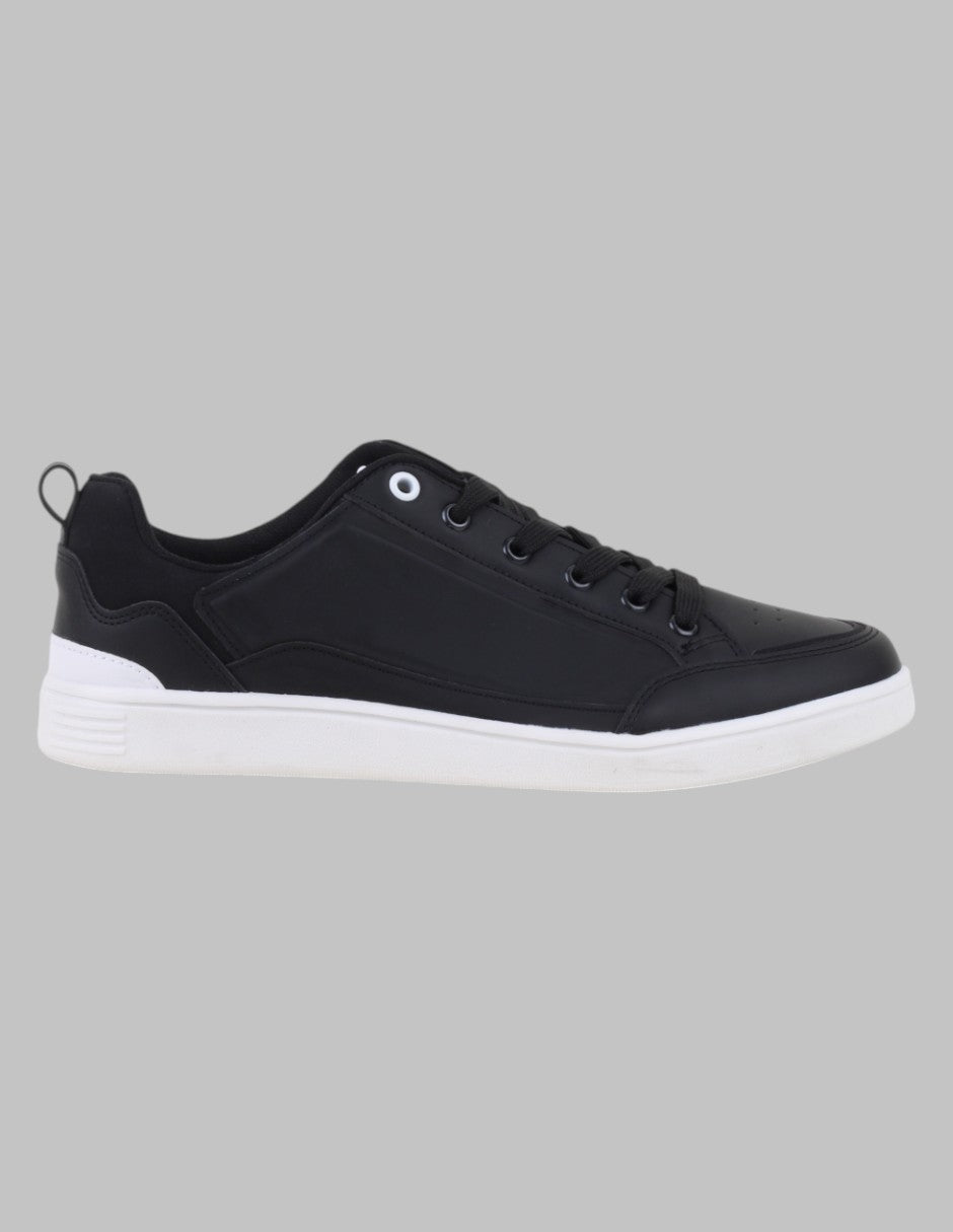 Tenis con cordones Exterior Sintético Color Negro Para Hombre De RBCOLLECTION