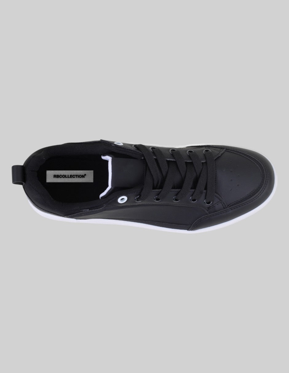 Tenis con cordones Urban en Sintético – Negro
