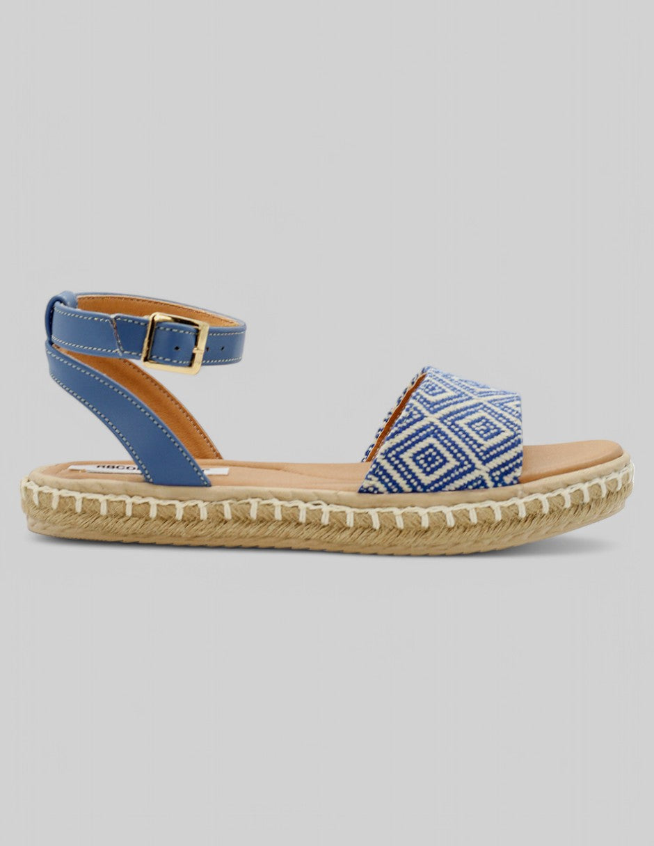 Sandalias de piso Yuri en Textil - Azul