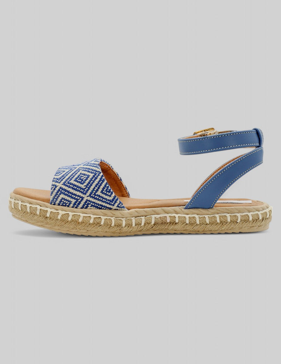 Sandalias de piso Yuri en Textil - Azul
