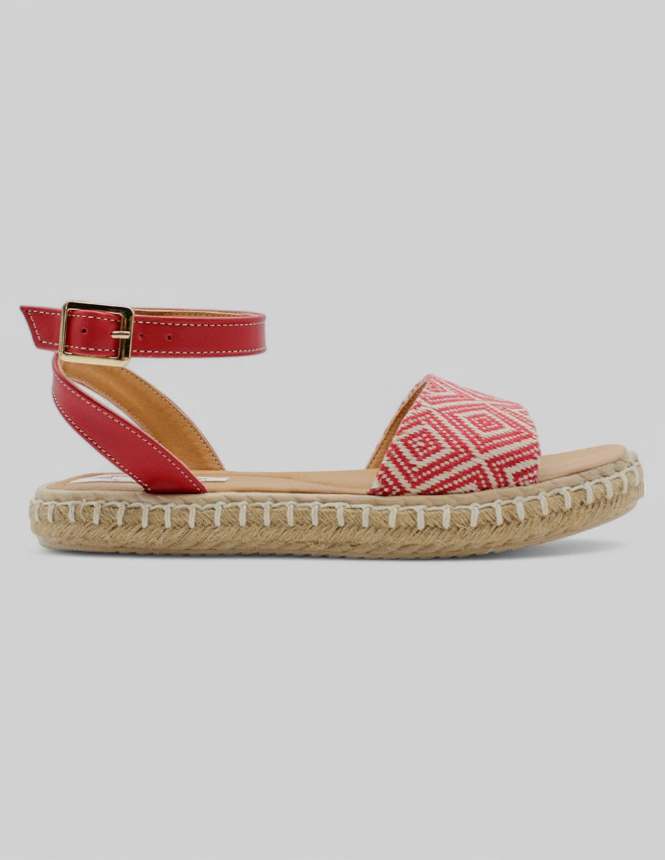 Sandalias con plataforma Yuri en Textil - Rojo