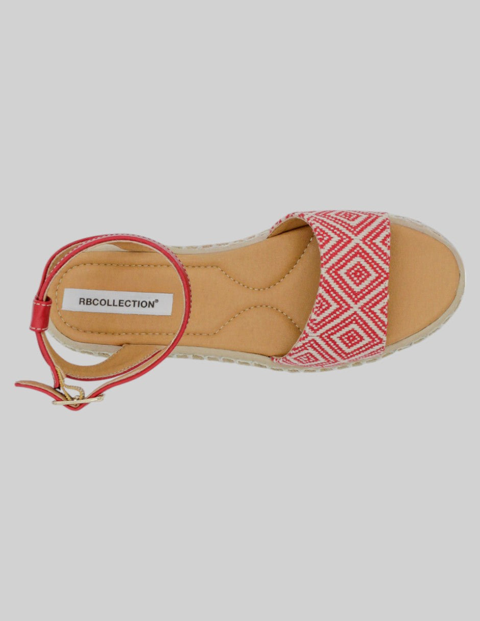 Sandalias con plataforma Yuri en Textil - Rojo