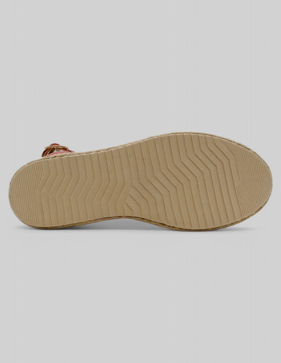 Sandalias con plataforma Yuri en Textil - Rojo