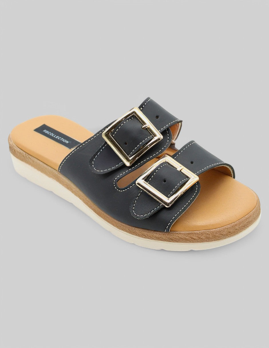 Sandalias con plataforma Exterior Piel Color Negro Para Mujer De RBCOLLECTION
