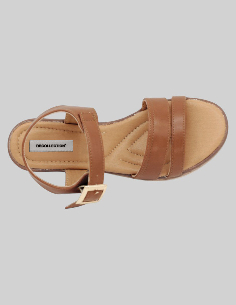 Sandalias con plataforma Soft en Piel vegana – Café