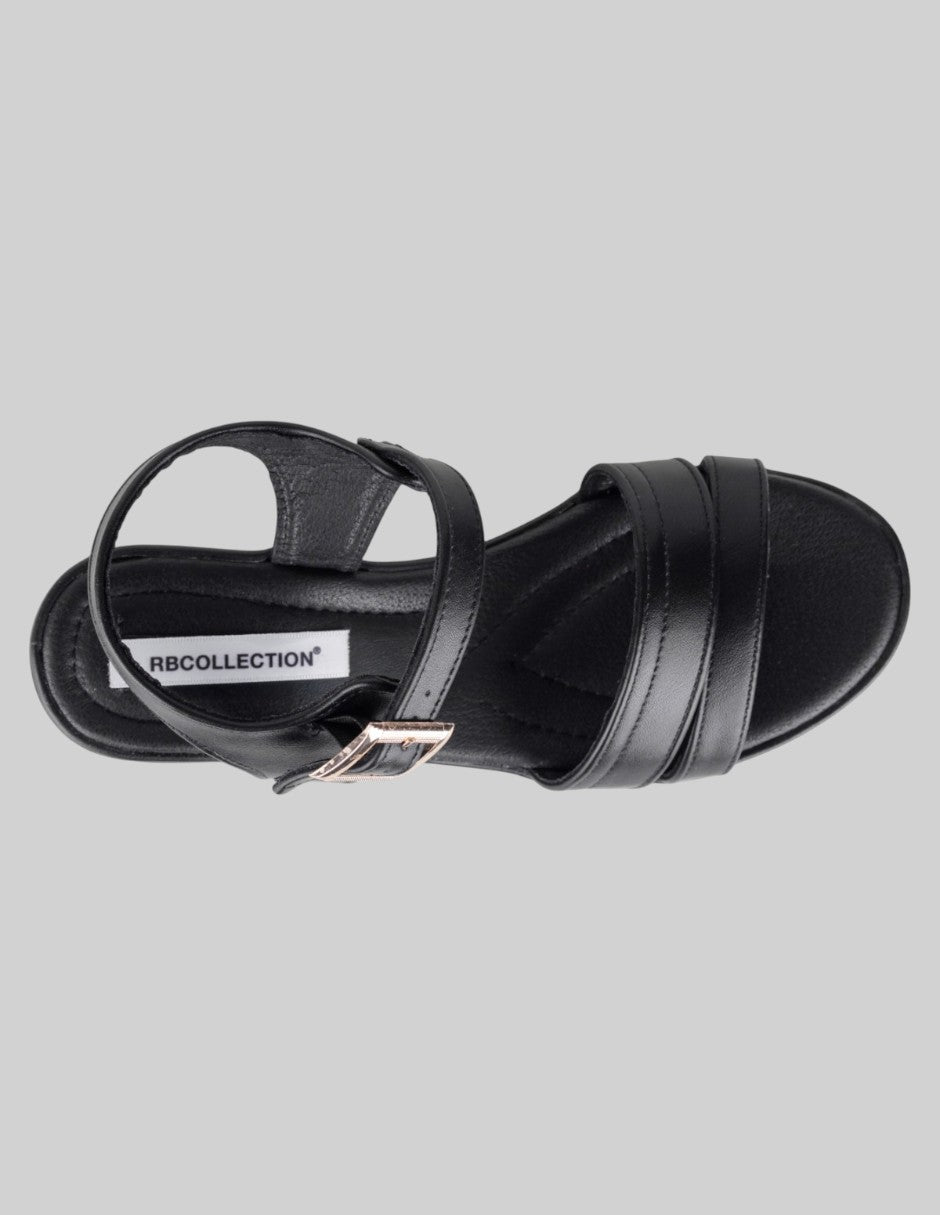 Sandalias con plataforma Soft en Piel vegana – Negro