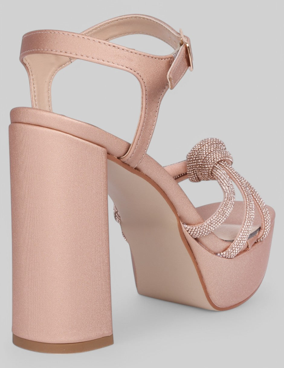 Sandalia con tacón Been en Sintético - Beige