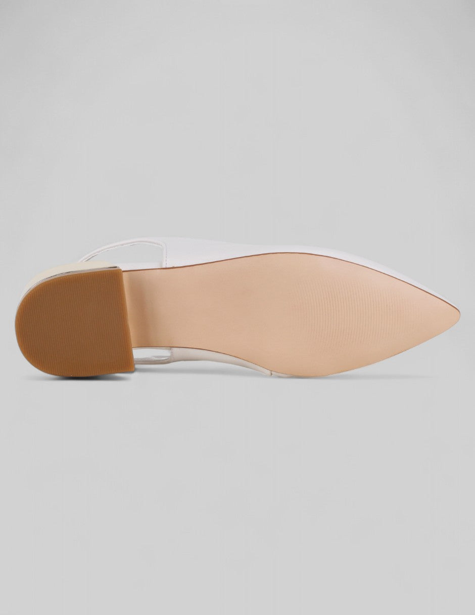 Flats puntales Onne en Piel vegana – Beige