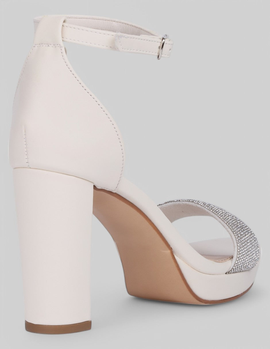 Sandalia con tacón Been en Sintético - Blanco