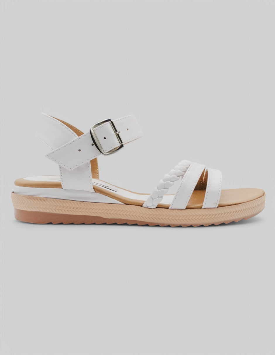Sandalias de piso Onne en Piel vegana - Blanco