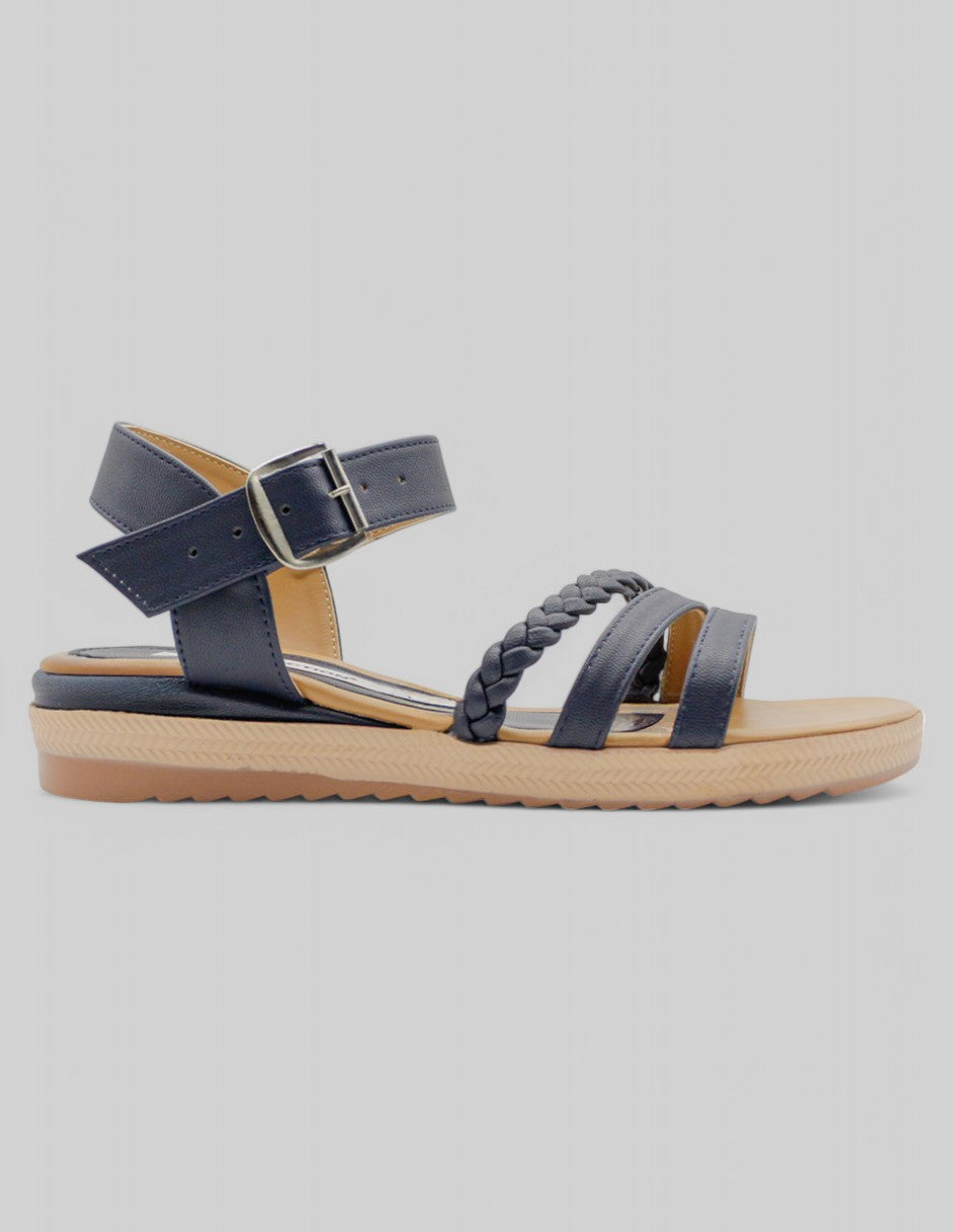 Sandalias de piso Onne en Piel vegana - Azul